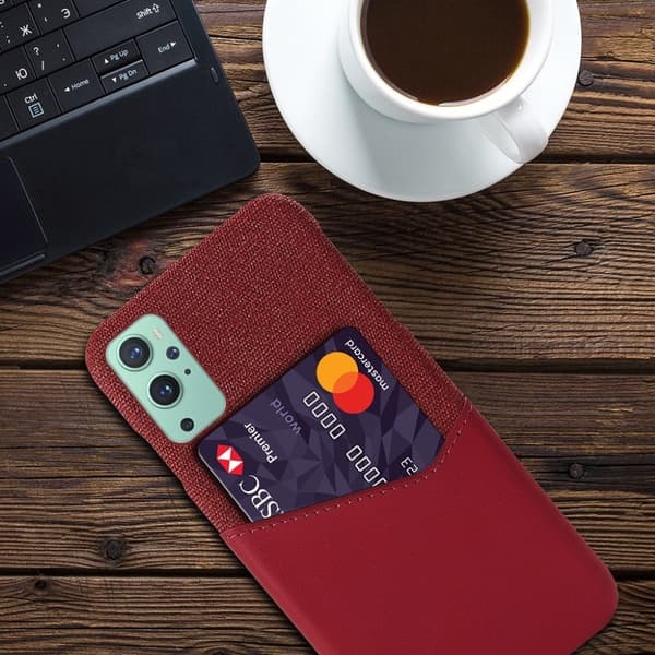 Bofink OnePlus 9 Pro korttikotelo - Punainen