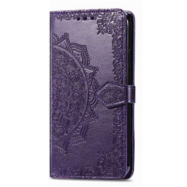 Mandala Samsung Galaxy A37 etui i lær - Lilla