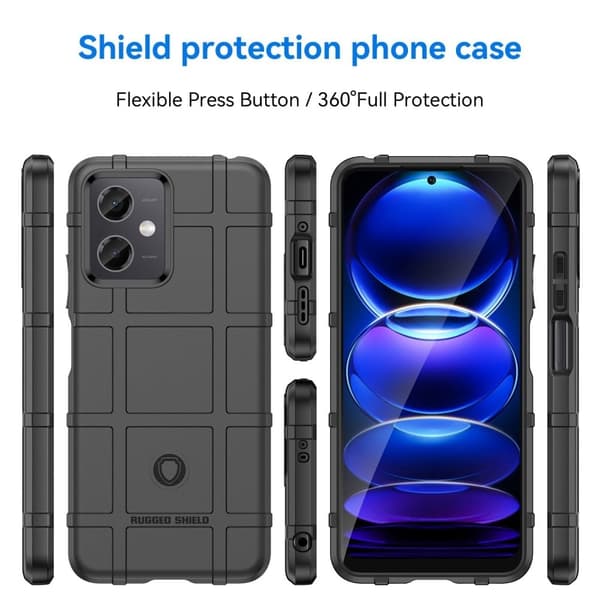 Rugged Shield Etui Xiaomi Redmi Note 12 - Svart