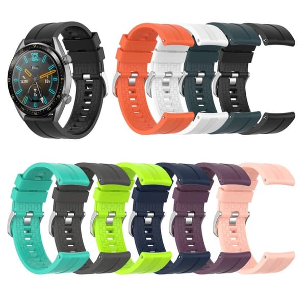 Huawei Watch GT holdbar silikone Urrem - Sort