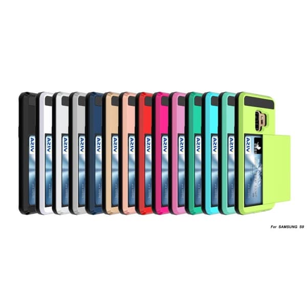 Samsung Galaxy S9 sliding kort TPU etui - Sort