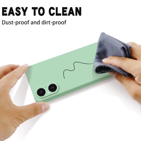 Matte Liquid silikone cover til Sony Xperia 5 V - Grøn