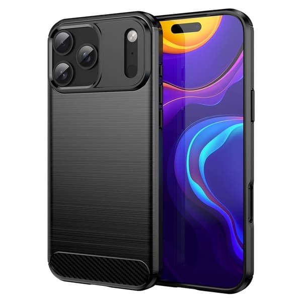 Carbon Flex iPhone 17 Pro Max kotelot - Musta