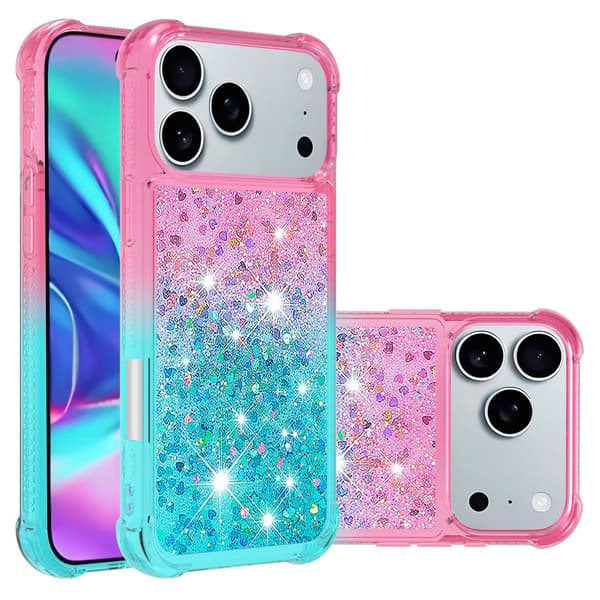 Princess iPhone 17 Pro Max deksel - Rosa + Himmelblå