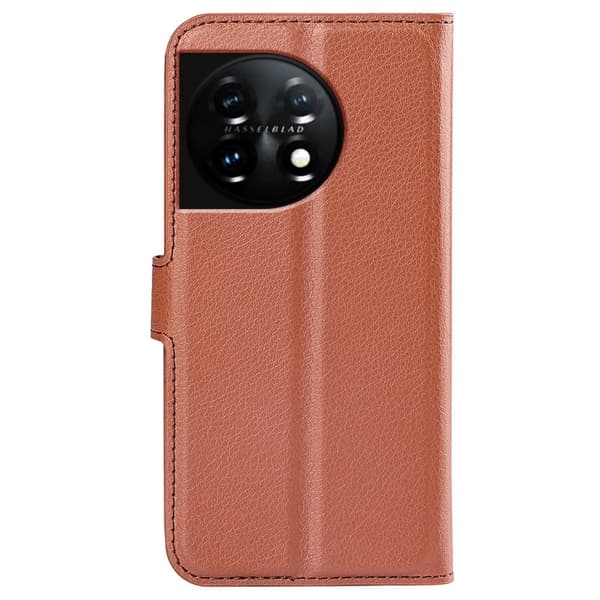 Classic OnePlus 11 Flip Fodral - Brun