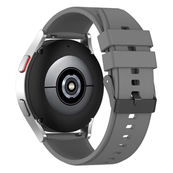 20 mm universal urrem i silikone - Grå