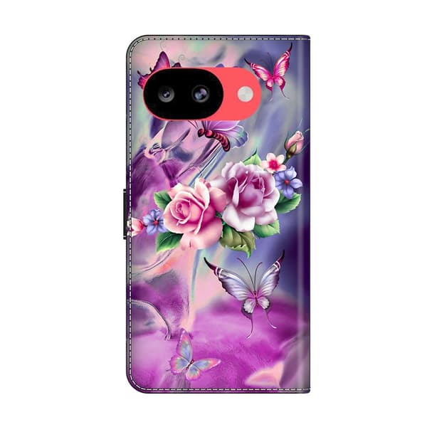 Wonderland Google Pixel 10a flip etui - Sommerfugle / Blomster