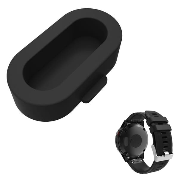 Garmin Fenix 5S / 5 / 5X silikone støvprop - Sort