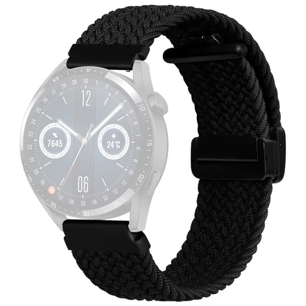 20mm Universal nylon punos hihna - Musta