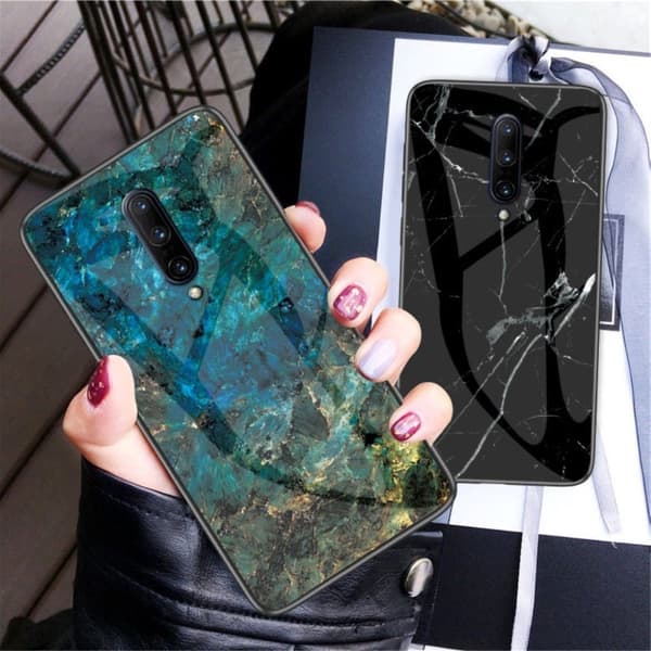 Fantasy Marmor OnePlus 7 Pro skal - Smaragd