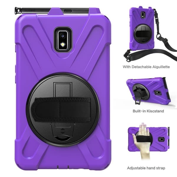 Samsung Galaxy Tab Active 2 X-Shape combo deksel  - Purple