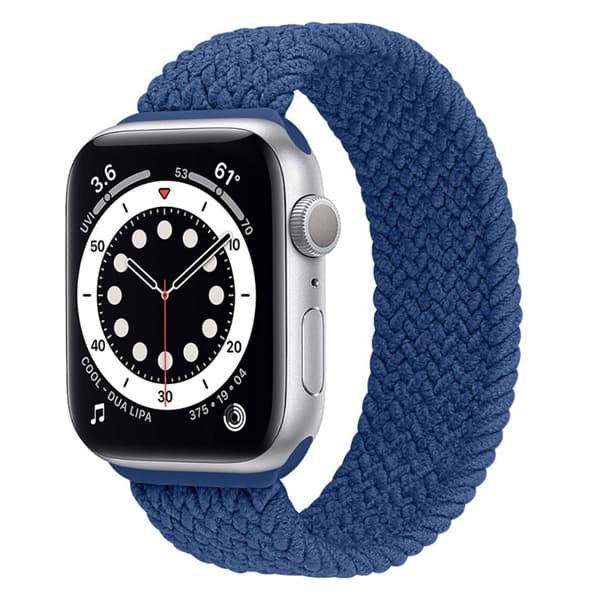 Apple Watch (41mm) elastisk urrem - Blå / Størrelse: S