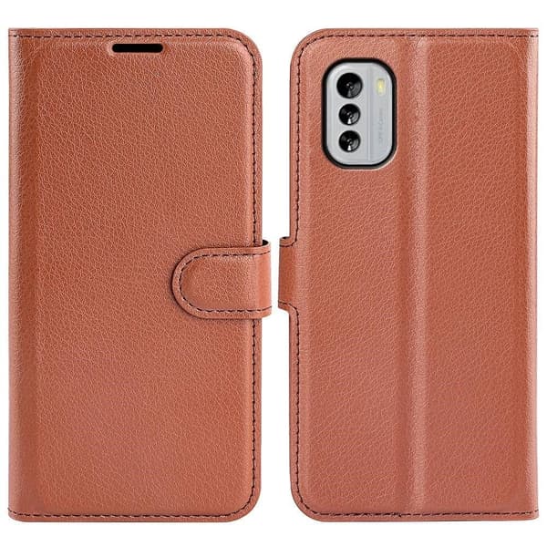 Klassisk Nokia G60 Flip Etui - Brun