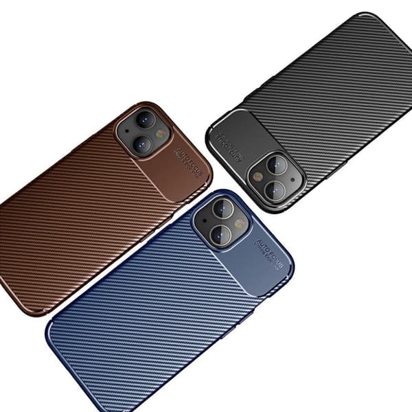 Carbon Shield iPhone 13 deksel - Svart