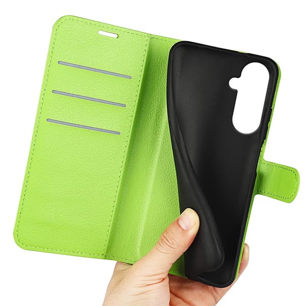 Klassisk Samsung Galaxy S26 Pro flip etui - Grøn