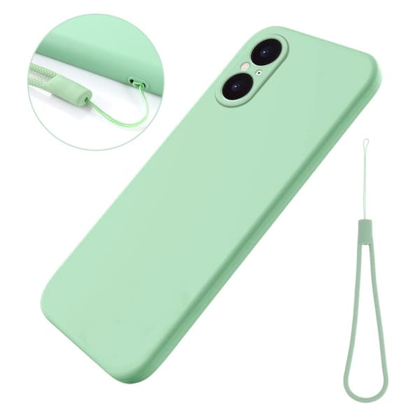 Matte Liquid silikone cover til Sony Xperia 5 V - Grøn
