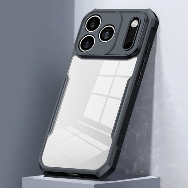 iPhone 17 Pro hållbart akrylskydd - Genomskinlig