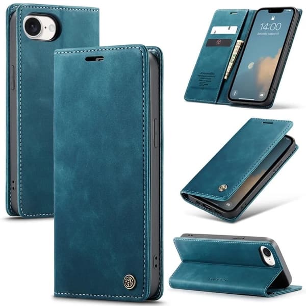 CaseMe vintage iPhone 16e fodral - Blå
