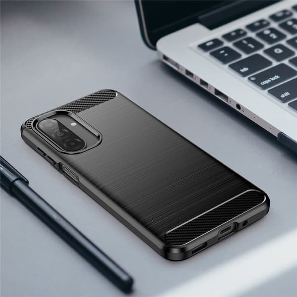 Carbon Flex Samsung Galaxy A17 cover - Sort
