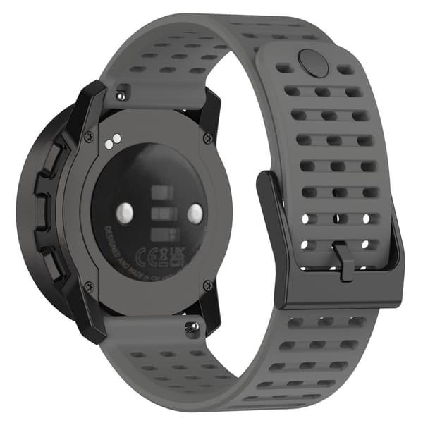 22mm silikoniranneke Suunton kelloon - Harmaa