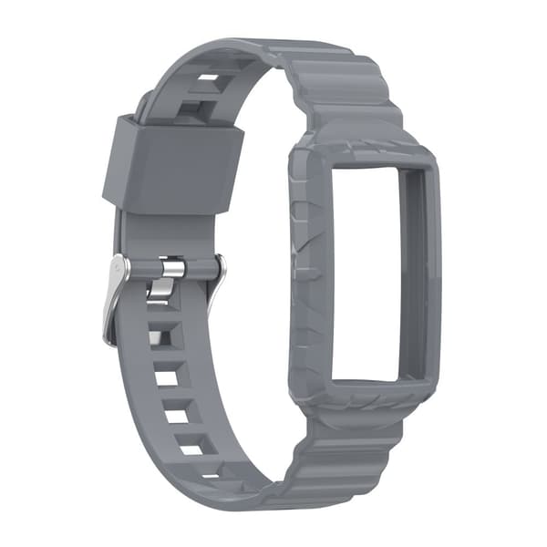 Fitbit Charge 5 / 4 / 3 silikone urrem med cover - Grå