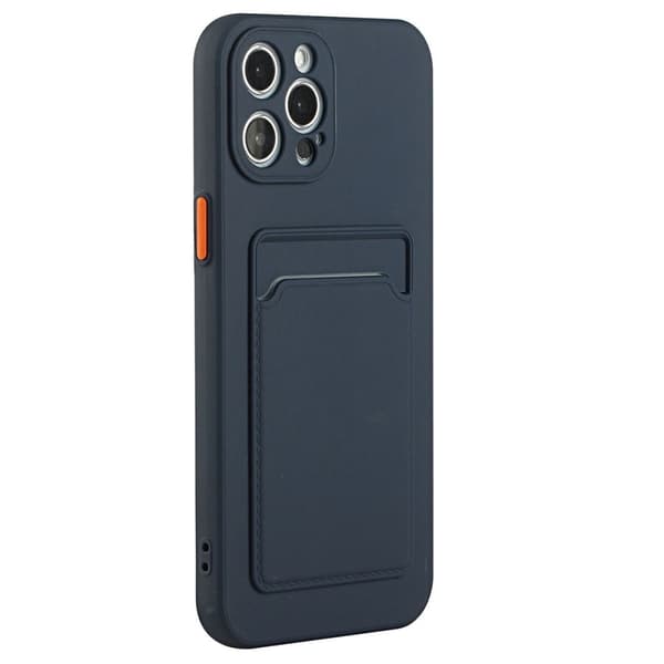 Deksel til kortholder for iPhone 14 Pro - Marineblå