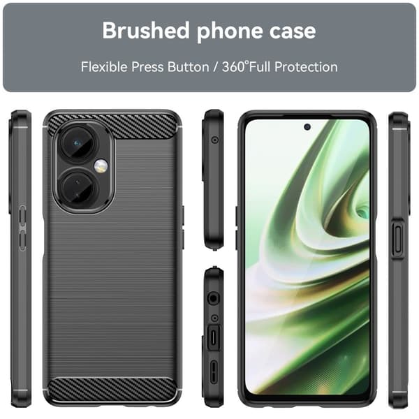 Carbon Flex Suojakotelo OnePlus Nord CE 3 - Musta