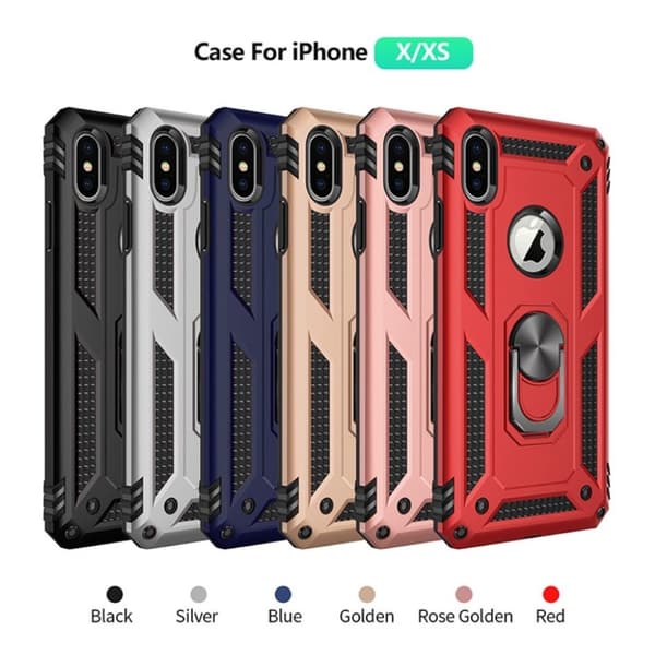 Bofink Combat iPhone Xs skal - Silver/Grå