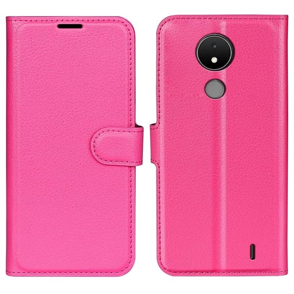 Klassisk Nokia C21 Flip Etui - Rose
