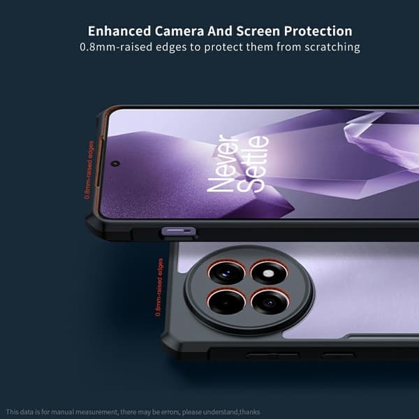 OnePlus Ace 5 / OnePlus Ace 5 Pro hållbart akrylskydd - Genomskinlig