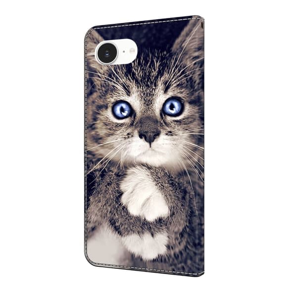 Wonderland iPhone 16e flip etui - Håndholdende Kat