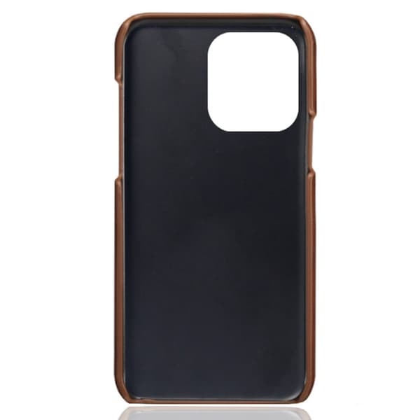 Dual Card iPhone 14 Pro cover - Brun