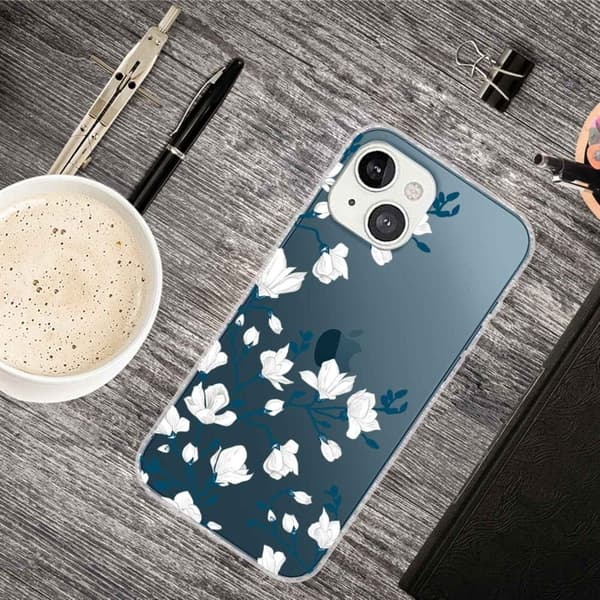 Deco iPhone 14 cover - Hvid