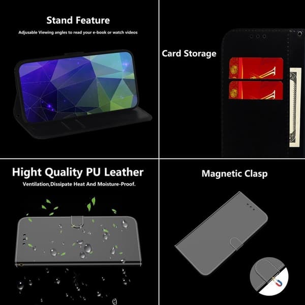 Mirror OnePlus Nord N10 5G flip etui - sort