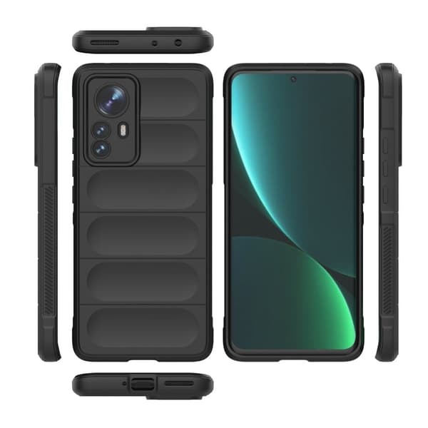 Blødt grebsformet cover til Xiaomi 12S Pro / Xiaomi 12 Pro - Sort