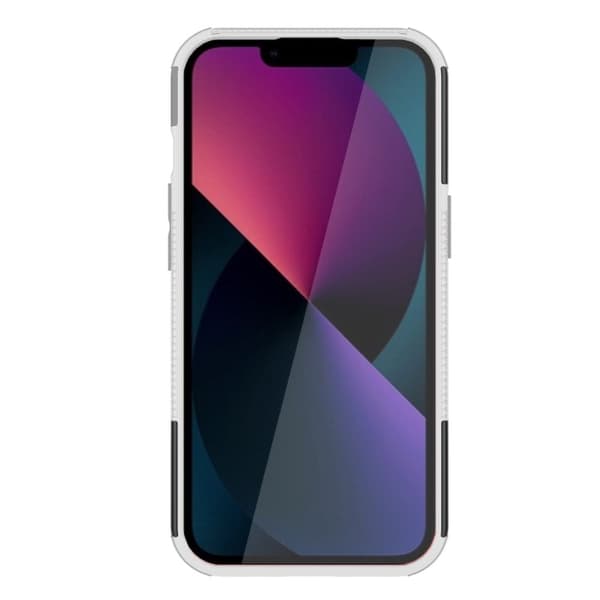 Kickstand-skydd med magnetisk platta för iPhone 13 Mini - Vit