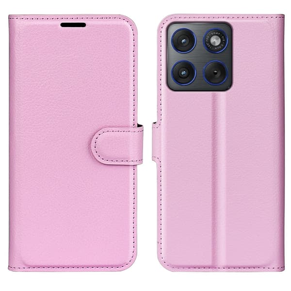 Classic Motorola Edge 70 flip etui - Rosa
