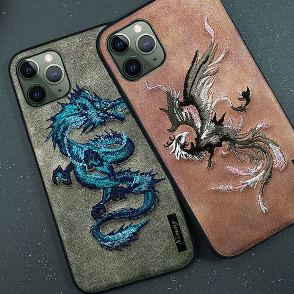 Nimmy Drage iPhone 11 Pro Max Deksel Brodert - Rosa