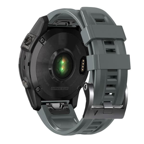 Silikonerem til Garmin / Amazfit og Coros-ur - Grå