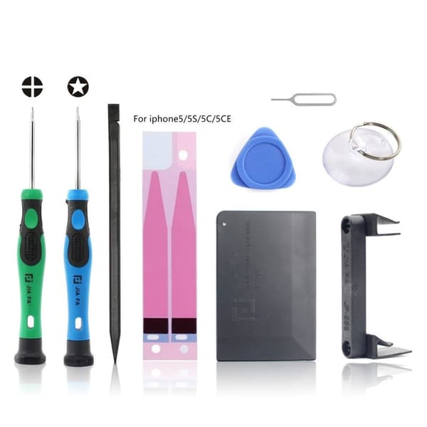 JF-8157 reparations-set 9-i-1 batteribyte Iphone 5s/5/5c/SE