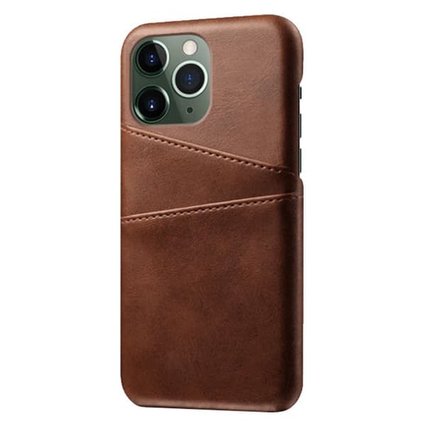 Dual Card iPhone 14 Pro cover - Brun