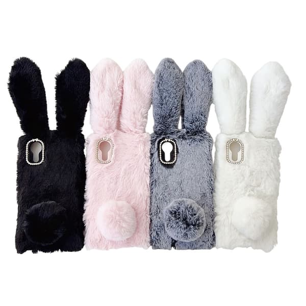 Fluffy Rabbit Samsung Galaxy Xcover 7 Cover - Sort