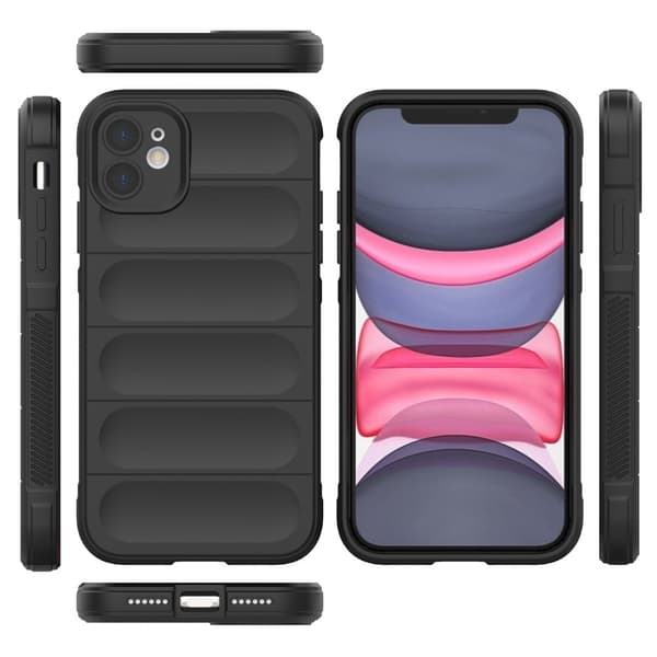 Blødt grebsformet iPhone 11 cover - Lyselilla