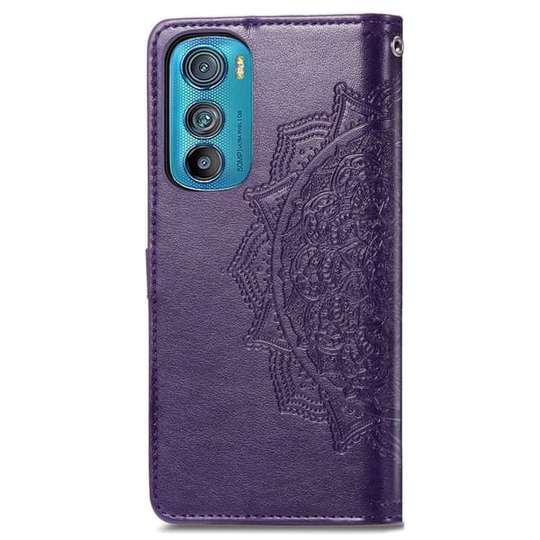 Mandala Motorola Edge 30 Flippetui - Lilla