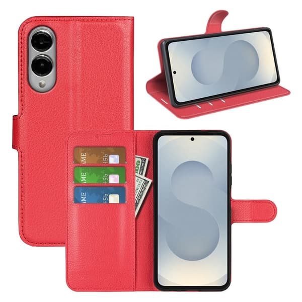 Classic Samsung Galaxy S25 Edge flip etui - Rød