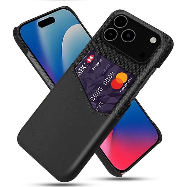 Bofink iPhone 17 Pro Max kortdeksel - Svart