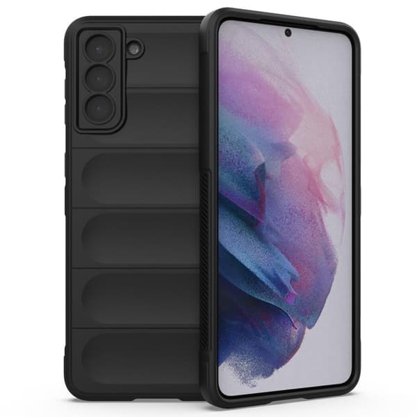 Blødt grebsformet cover til Samsung Galaxy S21 Plus 5G - Sort