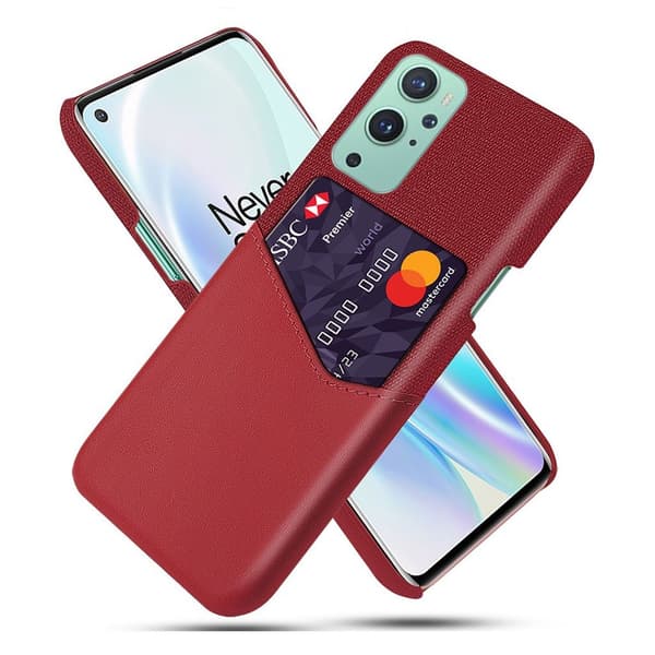 Bofink OnePlus 9 Pro korttikotelo - Punainen