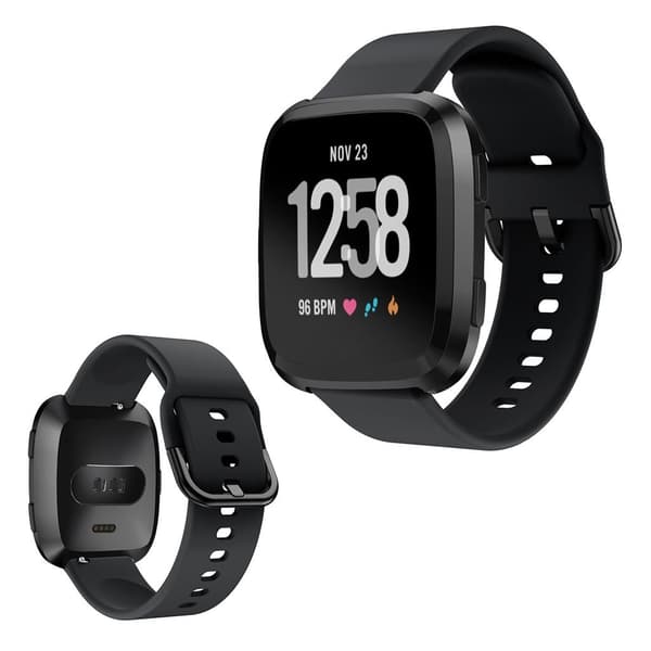 Fitbit Versa Silikon Klokkereim - Svart