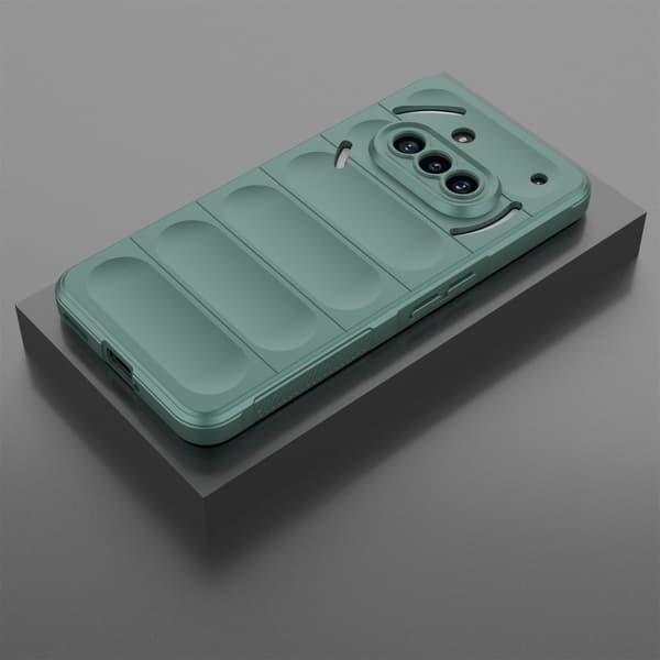 Mjukt greppformat Nothing Phone (3a) skal - Grön